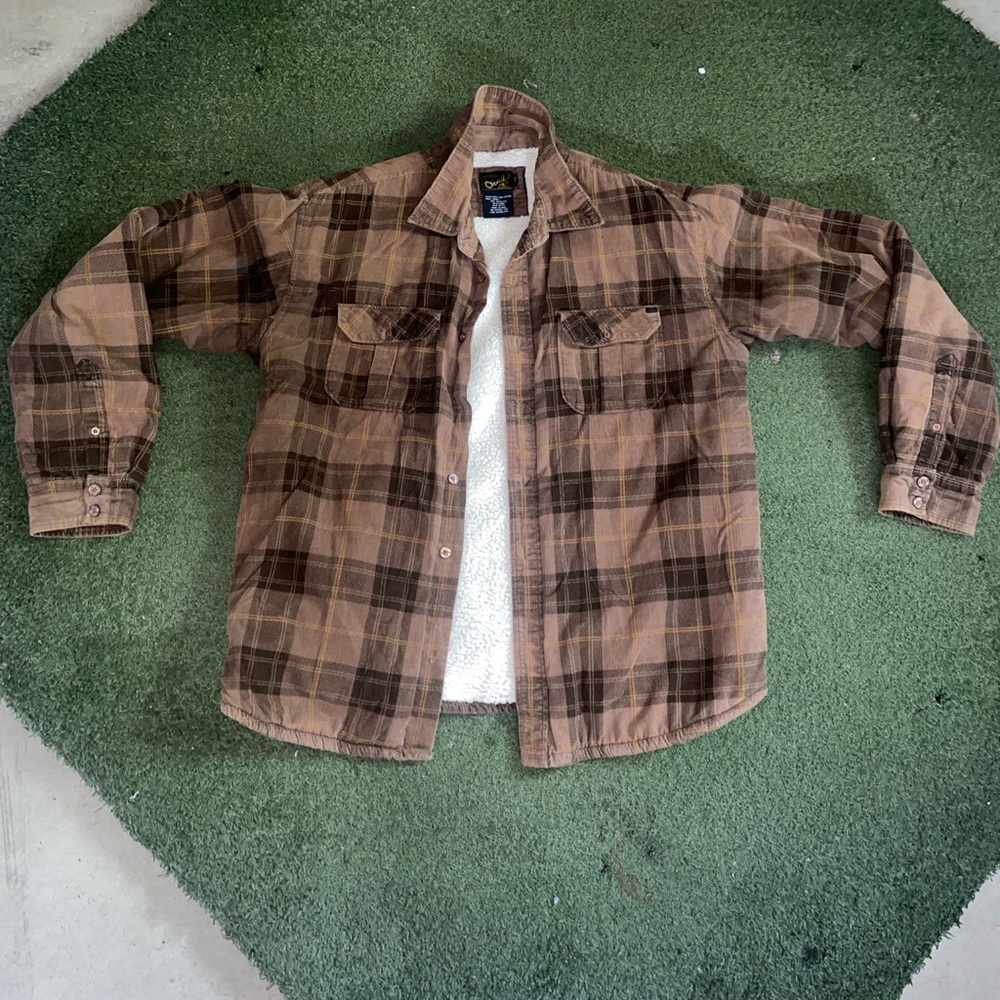 O’Neil vintage fur flannel jacket